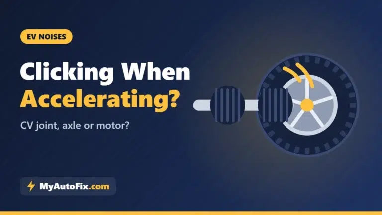 Electric Car Clicking Noise When Accelerating: CV Joint, Axle or Motor?